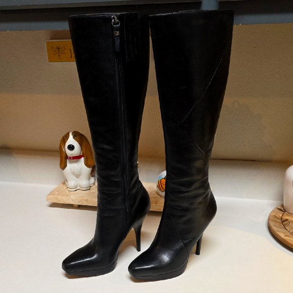 Via‎ Spiga Black Heeled Boots Classic Knee-High - Picture 1 of 8